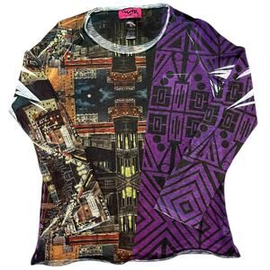 CustoLine Euro Style Printed AOP Long Sleeve Top